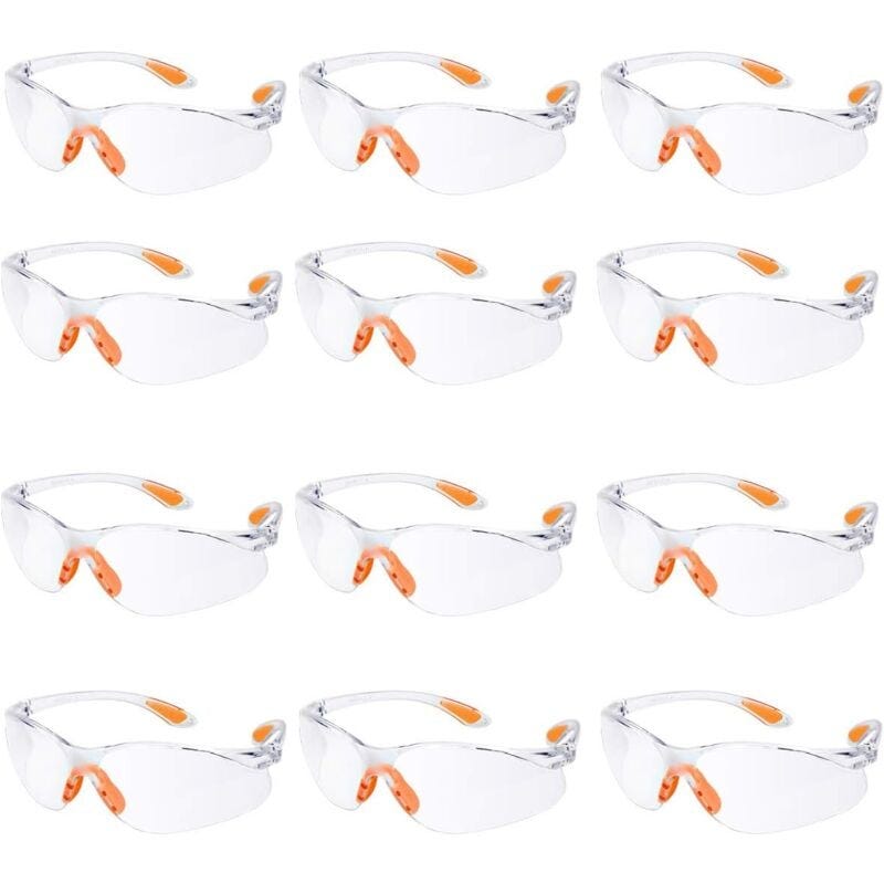 Lot De 12 Lunette De Sécurité Lunettes De Protection Travail Avec Lentilles Transparentes Anti Buee Lunette Protection Pour Jardin Laboratoire Chimie 91733282 Lot De 12 Lunette De Sécurité Lunettes De Protection Travail Avec Lentilles Transparentes Anti Buee Lunette Protection Pour Jardin Laboratoire Chimie 91733282