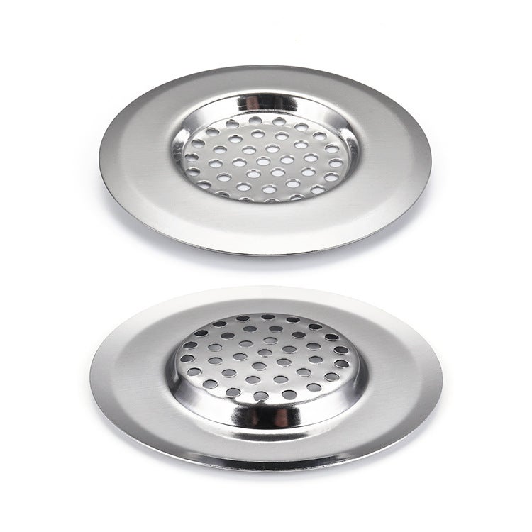 Set 2 Scarichi Per Doccia In Acciaio Inox, Filtri Lavandino Con Nucleo A Molla, Antiodore E Anticapelli, Diametro 33-55 Mm