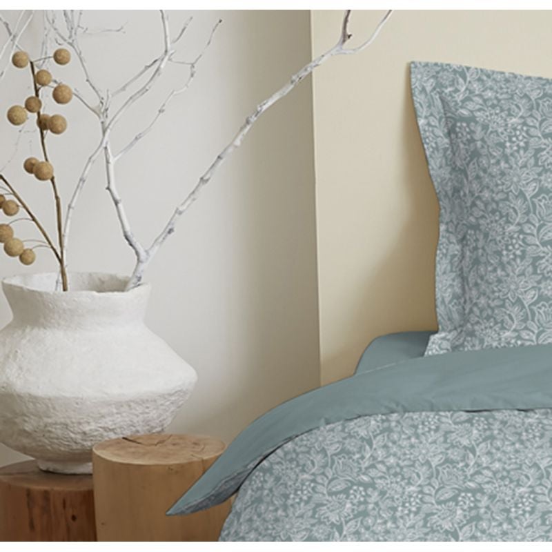 Parure de couette réversible pour lit 90 x 190 cm Céleste glacier - 3