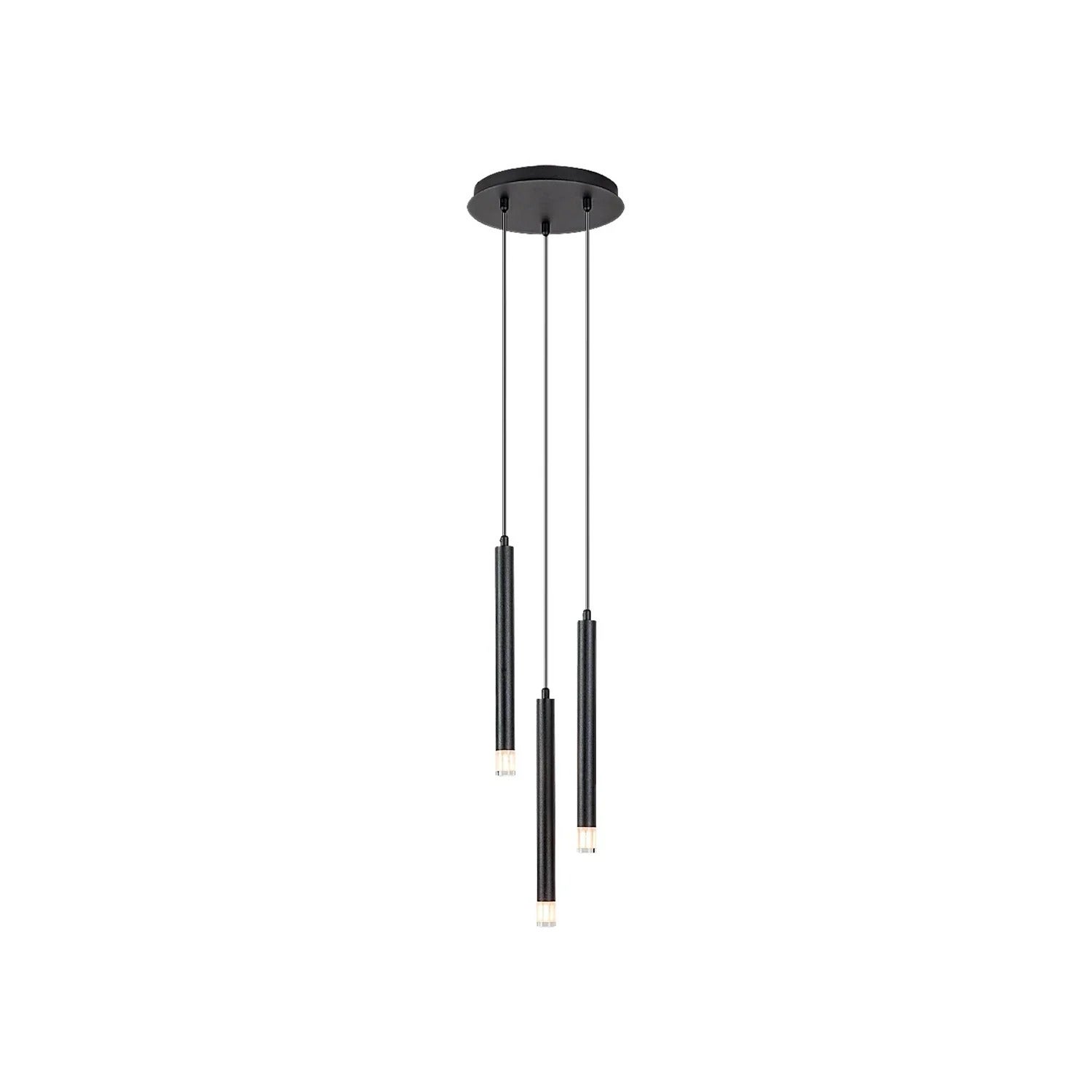Lampa wisząca Ramira czarno-przezroczysty 3xG9x5W nowoczesna wym: 120 x 25 x 25 cm metal Rabalux