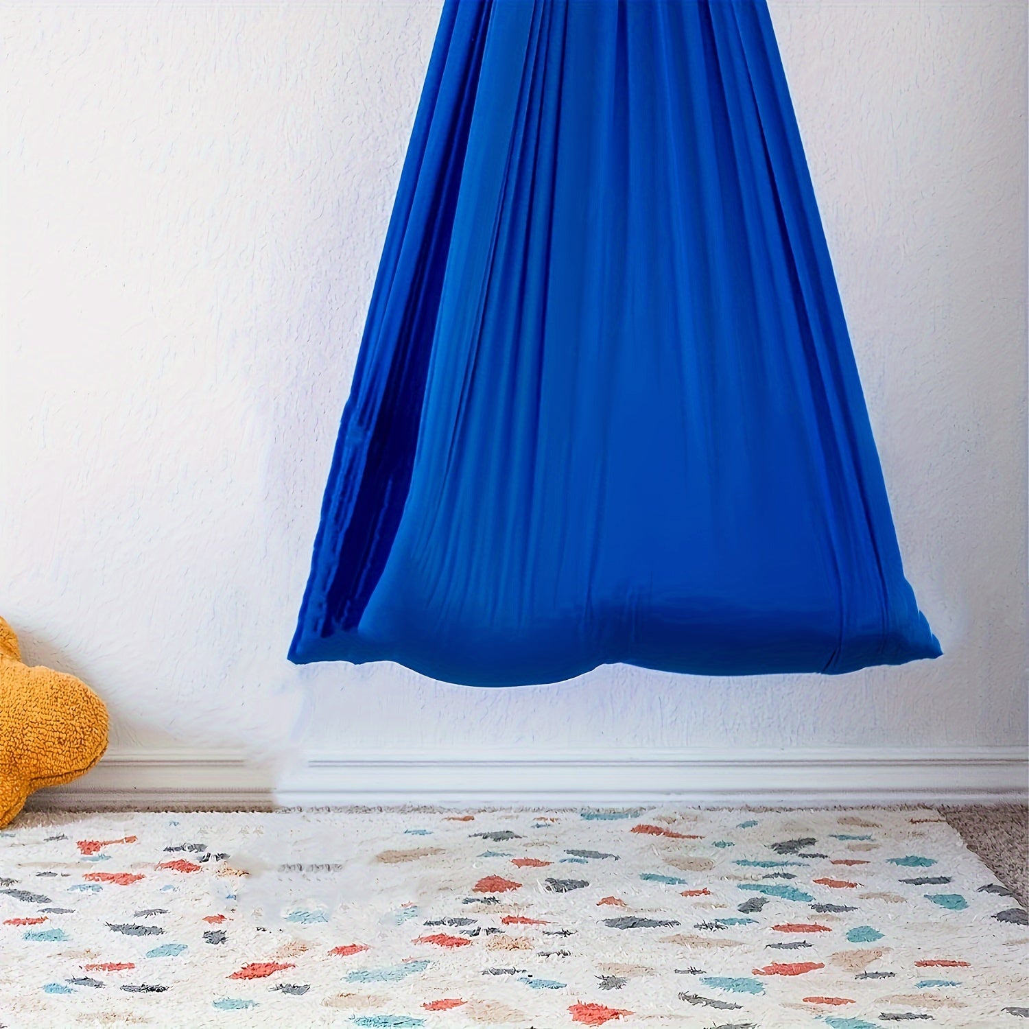 Balançoire sensorielle, balançoire thérapeutique pour enfants et adultes, hamac pour enfants autistes, bleu ciel, 1 x 2,8 m - 5