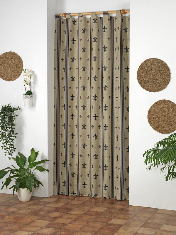Cortina (a la unidad) blanca con trabillas ocultas, 140x250 cm Loisin