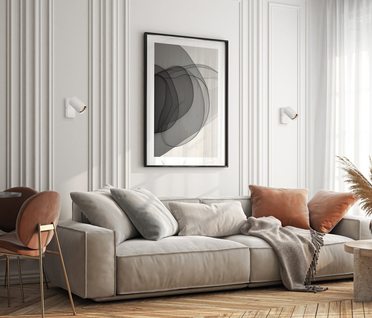 Kinkiet ścienny Nesto biały piaskowany 1xGU10x10W wym: 12 x 5,5 x 15 cm aluminium IP20 Italux - 2