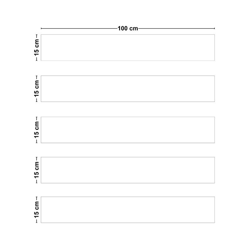 Contromarce adesive in PVC per scale - Set da 5 (15x100 cm) - 2