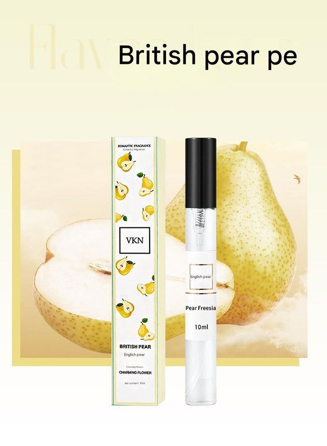 5 flacons, 10 ml, parfum floral, parfum longue durée, parfum floral doux, parfum, fraîcheur quotidienne, parfum léger (poire britannique/22)