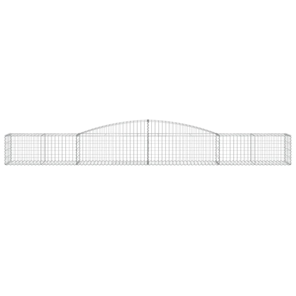 Maison Exclusive - Cesti Gabbioni ad Arco 5 pz 400x50x40/60 cm Ferro Zincato - 4