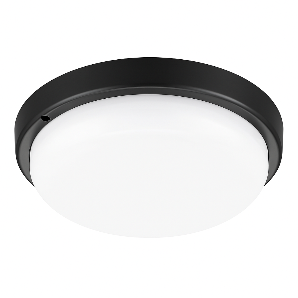 Plafon LED Maks 12W 17,5cm IP54 neutralna biel 4000K czarny lampa oprawa MasterLED