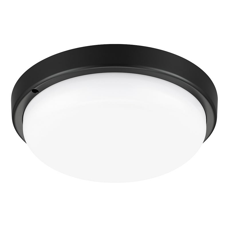 Plafon LED Maks 12W 17,5cm IP54 neutralna biel 4000K czarny lampa oprawa MasterLED