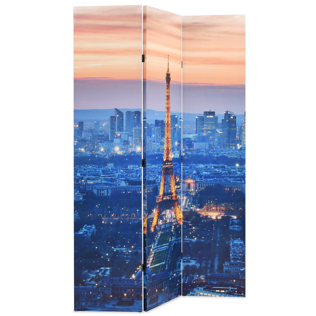 Biombo separador divisor - plegable 120x170 cm parís de noche