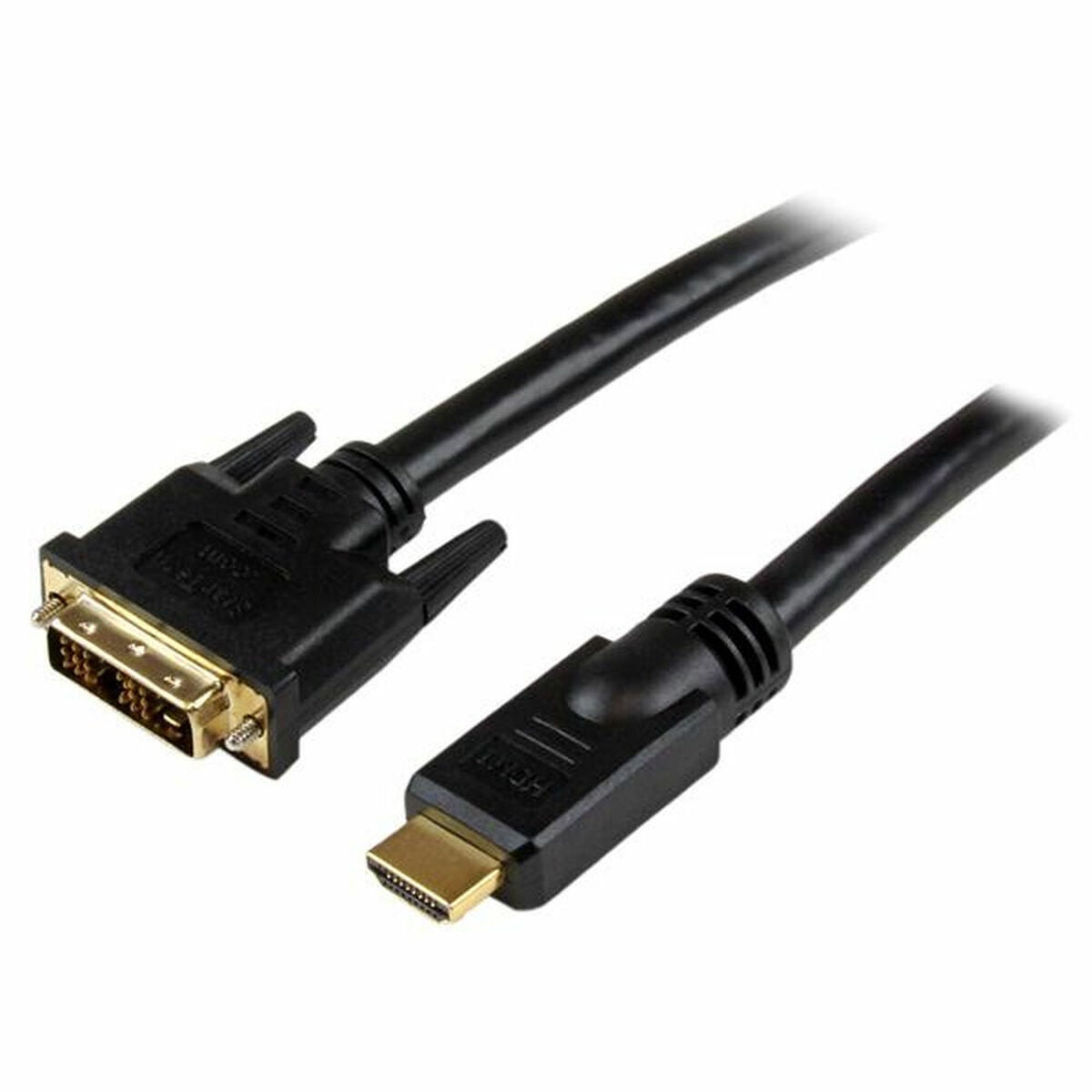 Adaptateur HDMI vers DVI Startech HDDVIMM10M Noir 10 m | Leroy Merlin