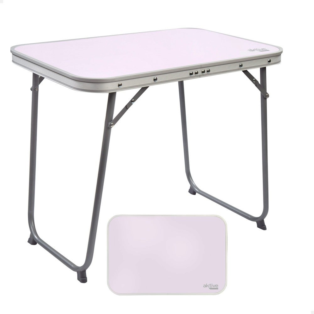 Mesa plegable de acero para camping aktive