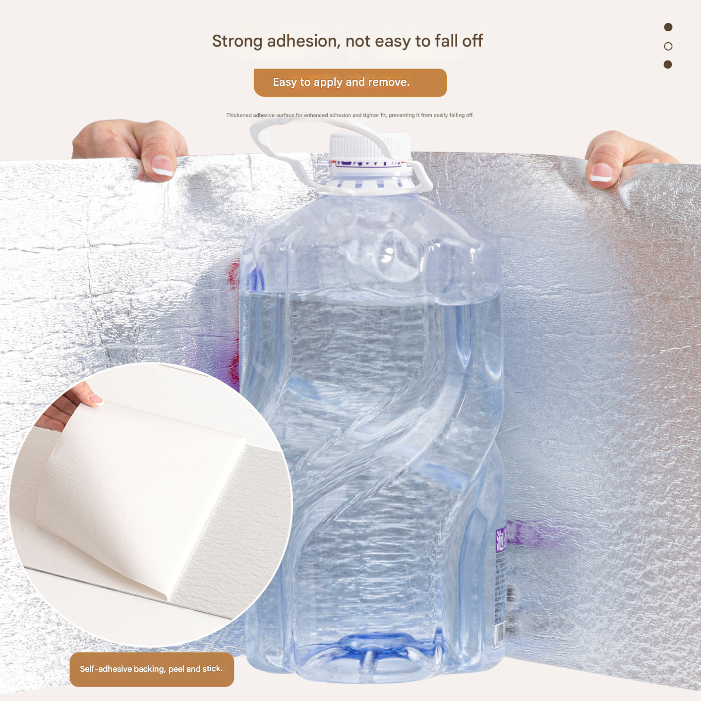 Conjunto de 10 painéis de parede adesivos impermeáveis com efeito mármore para chuveiro, backsplash autoadesivo, painéis de parede em PVC para banhe - 5
