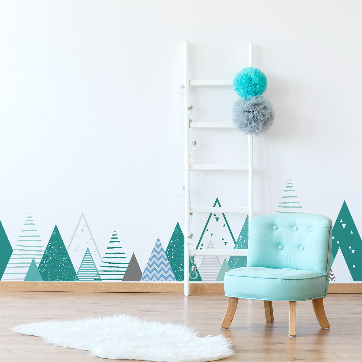 Adesivo bambino di montagna scandinavo kimka - Sticker adesivo - adesivi murali - 70X115cm - 5