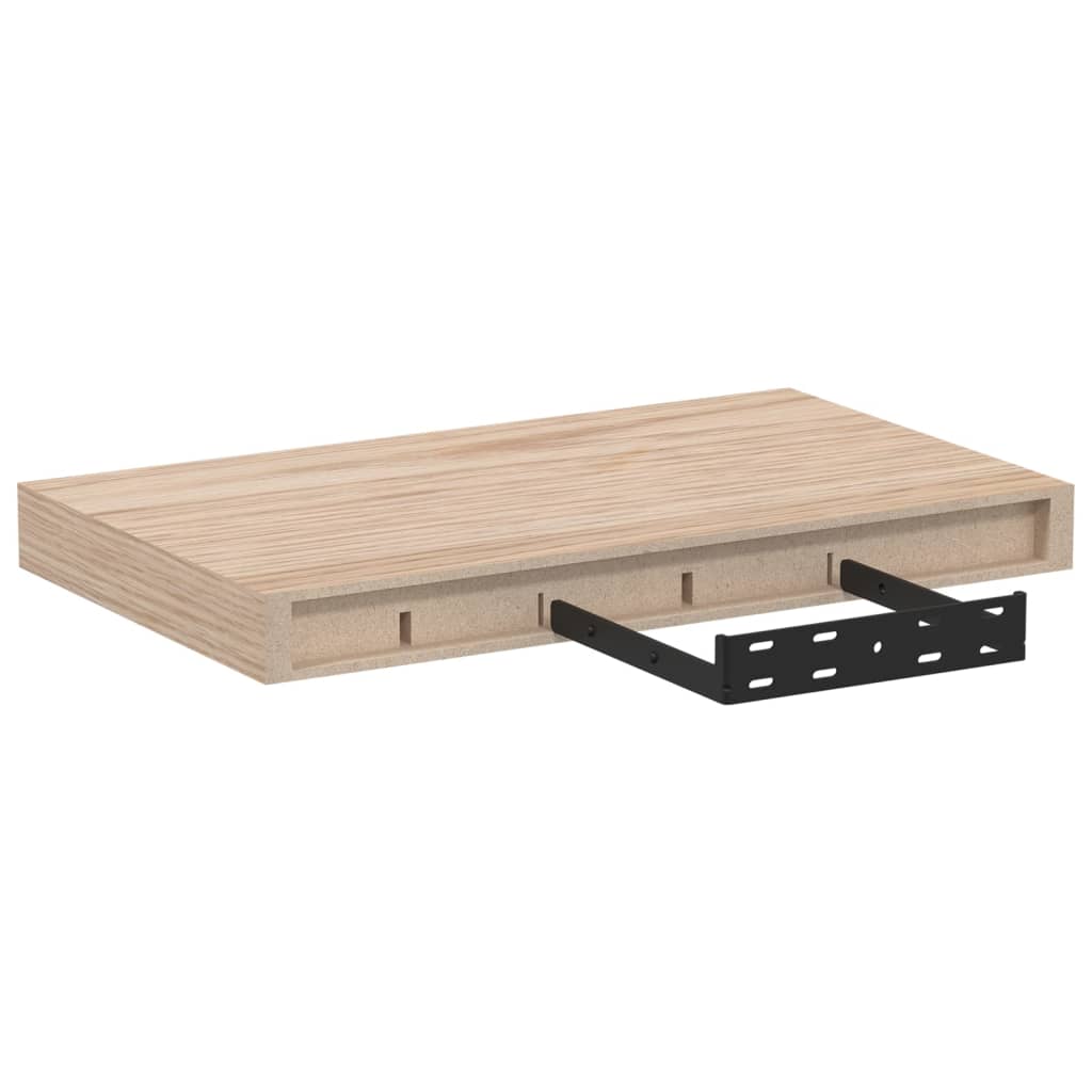 2 pcs Étagères murale | Étagère flottante | Étagères de rangements 40x23,5x4 cm bois d'ingénierie CFW54198 - 5
