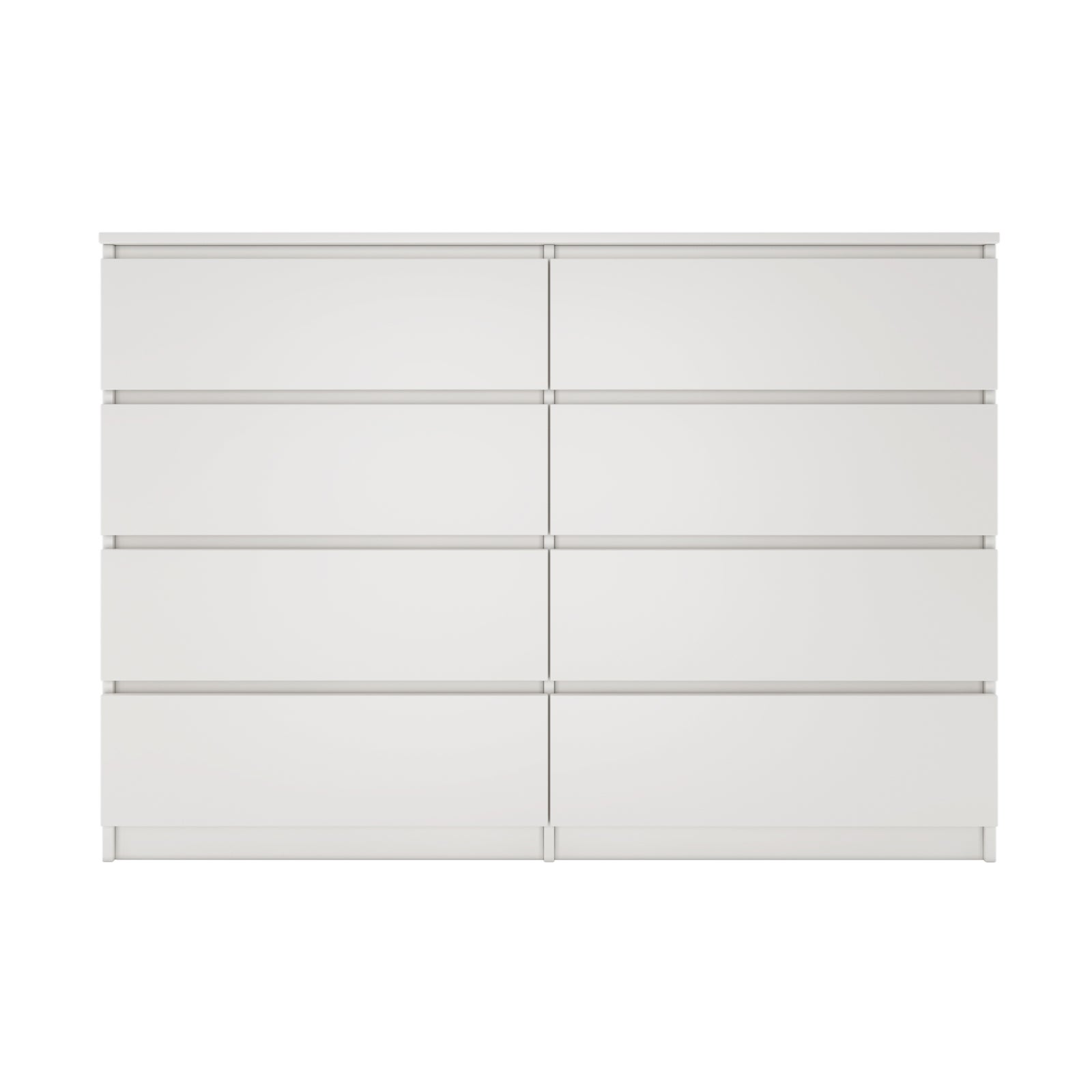 MILANO - Cassettiera moderna per camera / soggiorno / ufficio 40x138x97 - 8 cassetti scorrevoli - Mobile contenitore - Cassettiera - 2