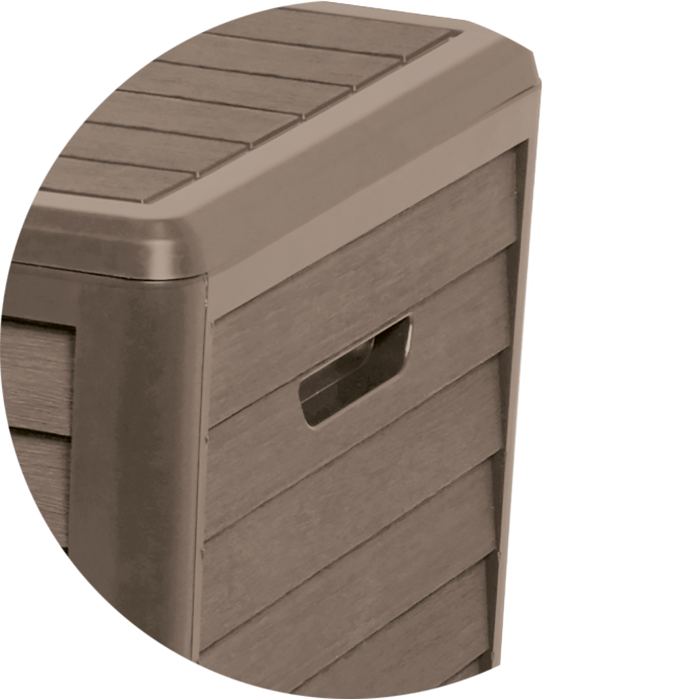 Coffre de rangement Baya - 420 L - Taupe - Eda - 3