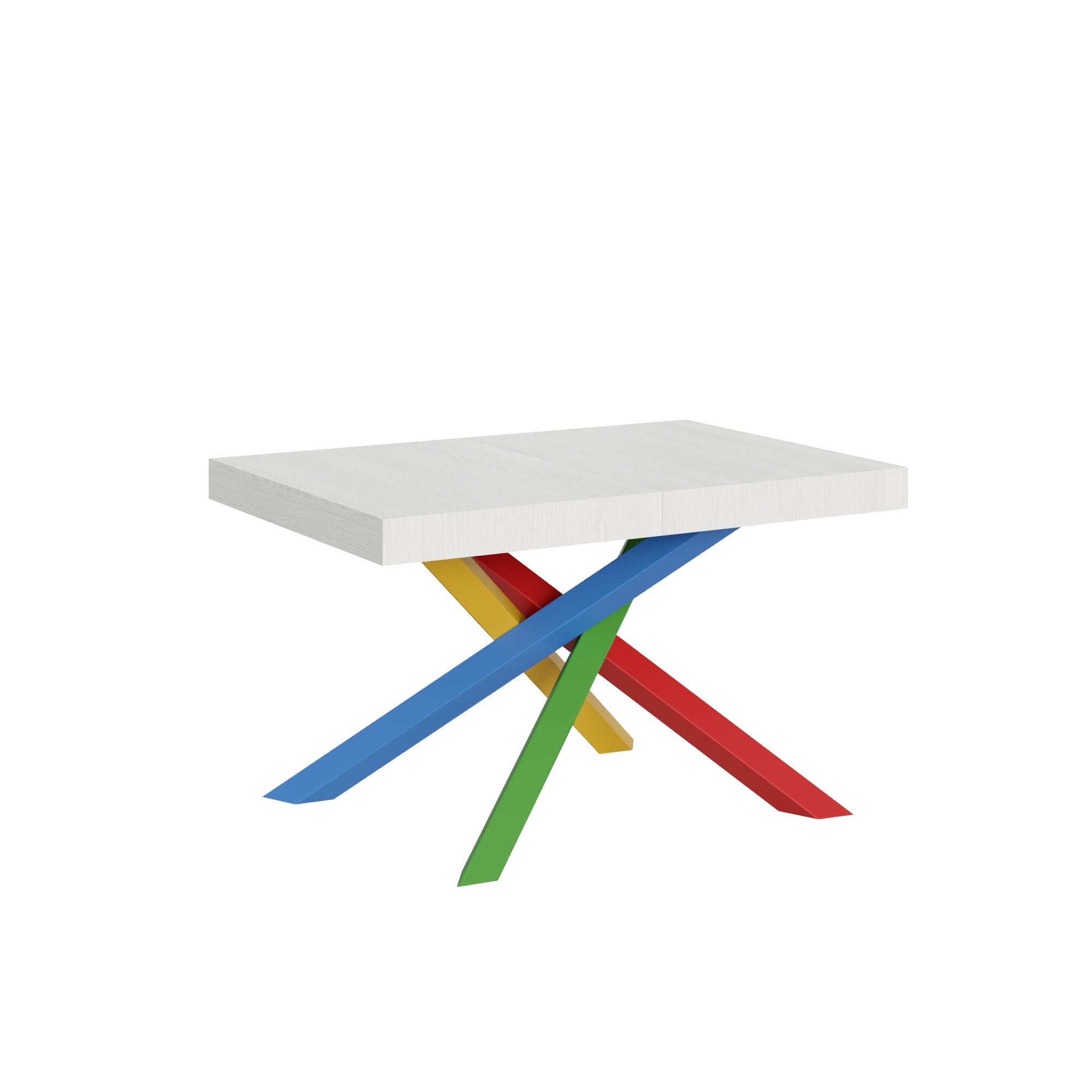 Table Extensible X Cm Volantis Fr Ne Blanc Cadre B Leroy Merlin