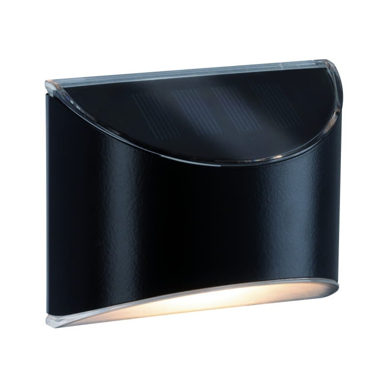 Kinkiet solarny Solar antracyt LED 0.05W 3000K 5lm IP44 wym: 8 x 10 x 5,3 cm tworzywo sztuczne Paulmann
