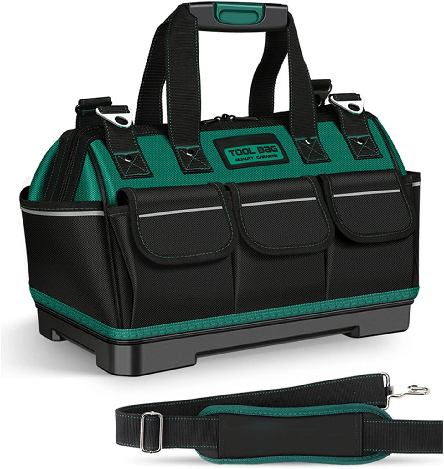 Sac à Dos D'outils Professionnel - Tissu Oxford 1680D Résistant - Capacité 15kg - Noir - Multi-poches