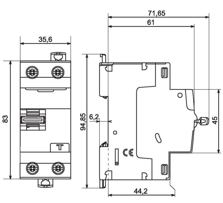 DX3-ID 2P 40A A 30MA - 411555 - 2