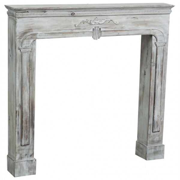 MOBILE ANTWAN IN LEGNO CON FINITURA BIANCA E NATURALE 180 X 45 X H80 CM