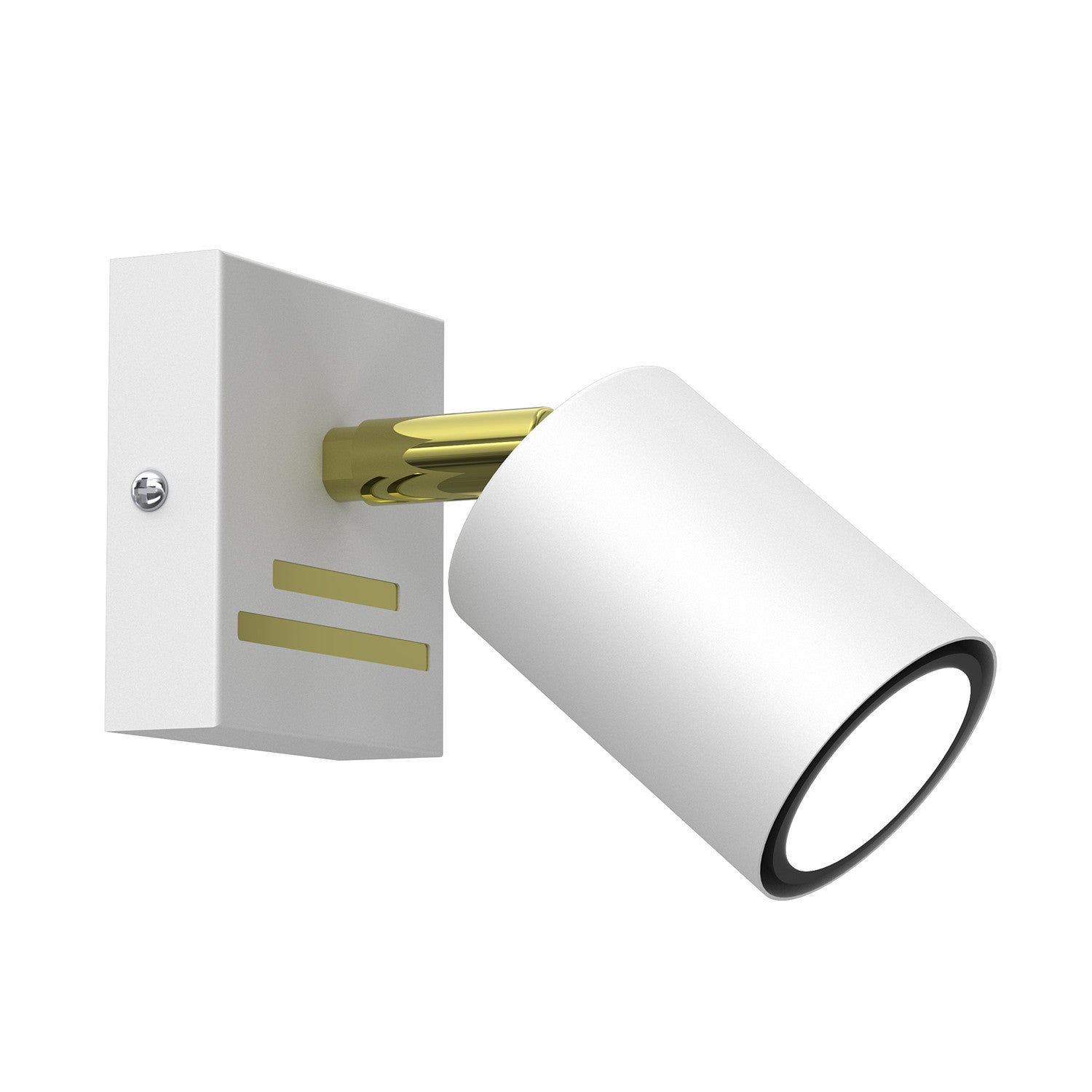 Lampa sufitowa wisząca Striper biały mat-złoty połysk 1xGU10x8W wym: 14 x 8 x 9 cm metal Luminex