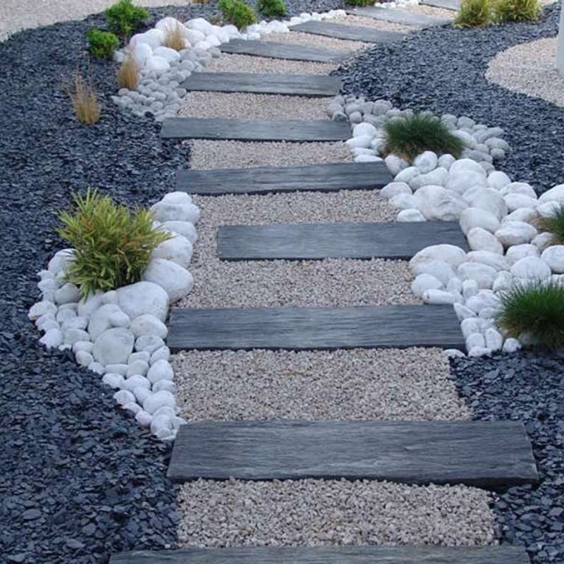 Pas Japonais en Ardoise Schiste - 150 x 50 cm - 4/6 cm - 2