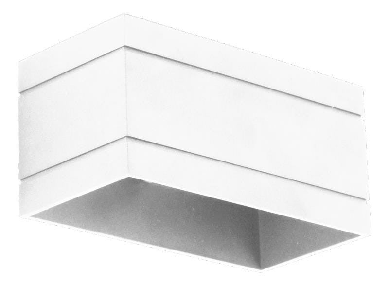 Kinkiet Quado biały 1xG9x40W prostokąt wym: 10 x 20 x 20 cm metal IP20 Lampex