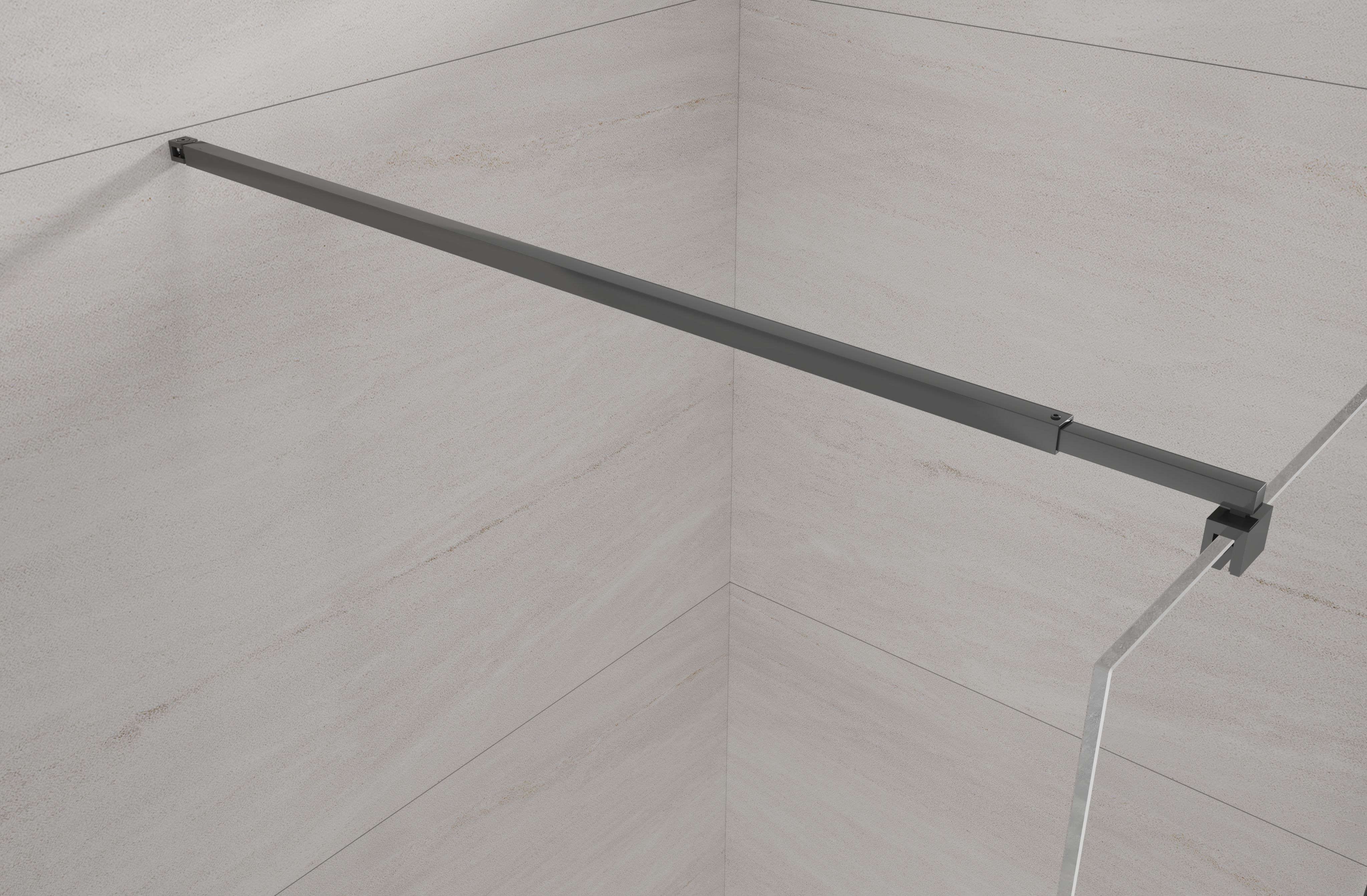 Kabina Prysznicowa Walk In Kabina Walk-In Ścianka 200 x 90 cm INVENA - 6