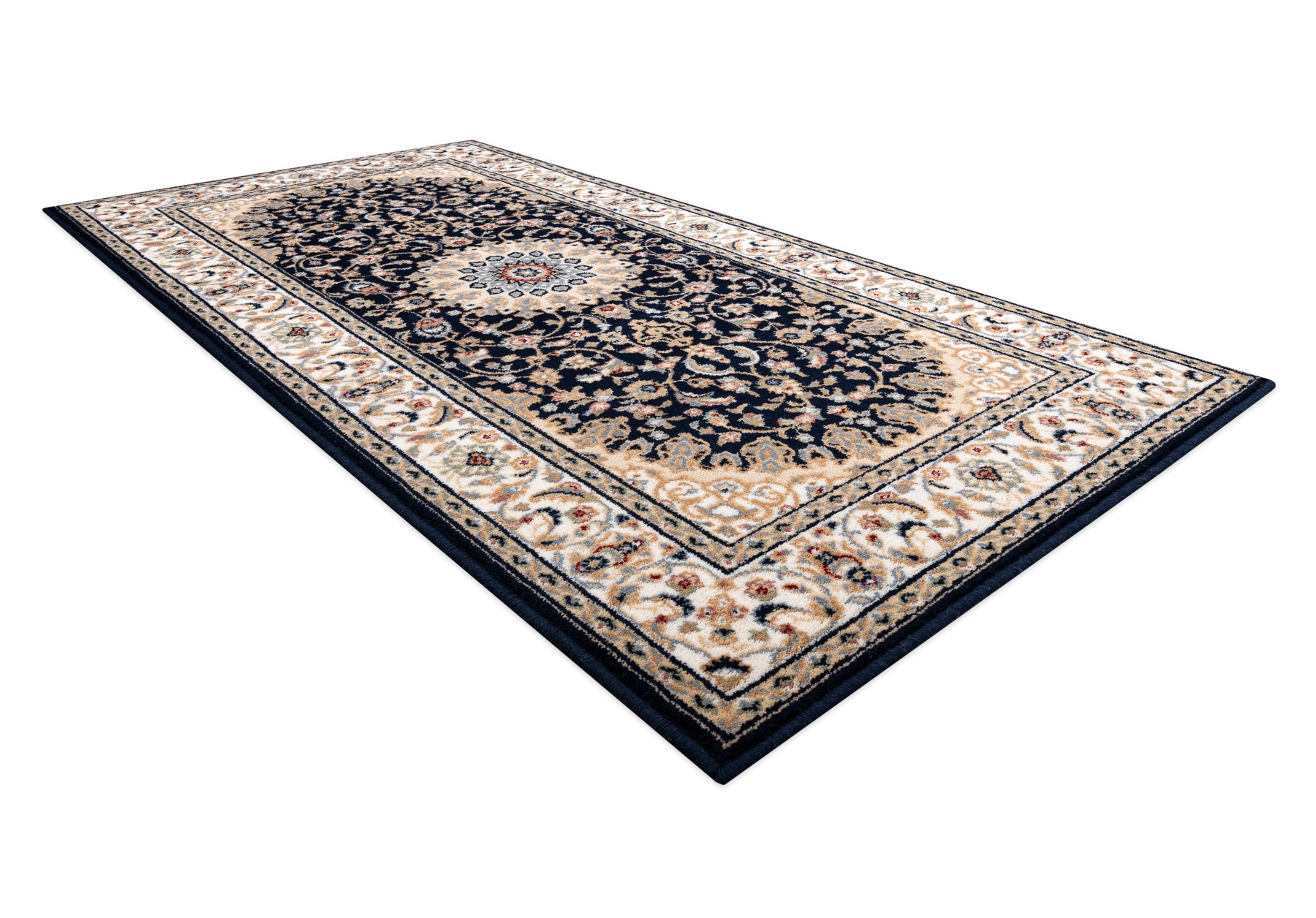 Dywan wełniany NAIN Rozeta, ramka 7177/51011 beż / czarny 240x340 cm - 3