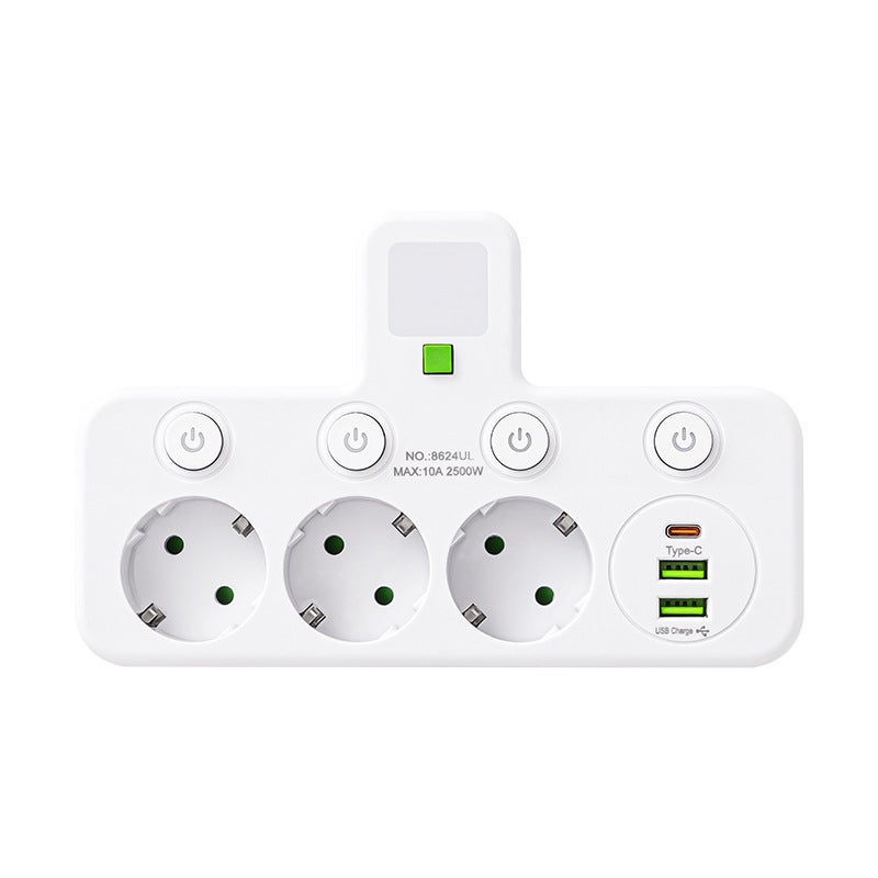 Multiprise intelligente USB-C, rallonge, multiprise avec prise USB-C ...