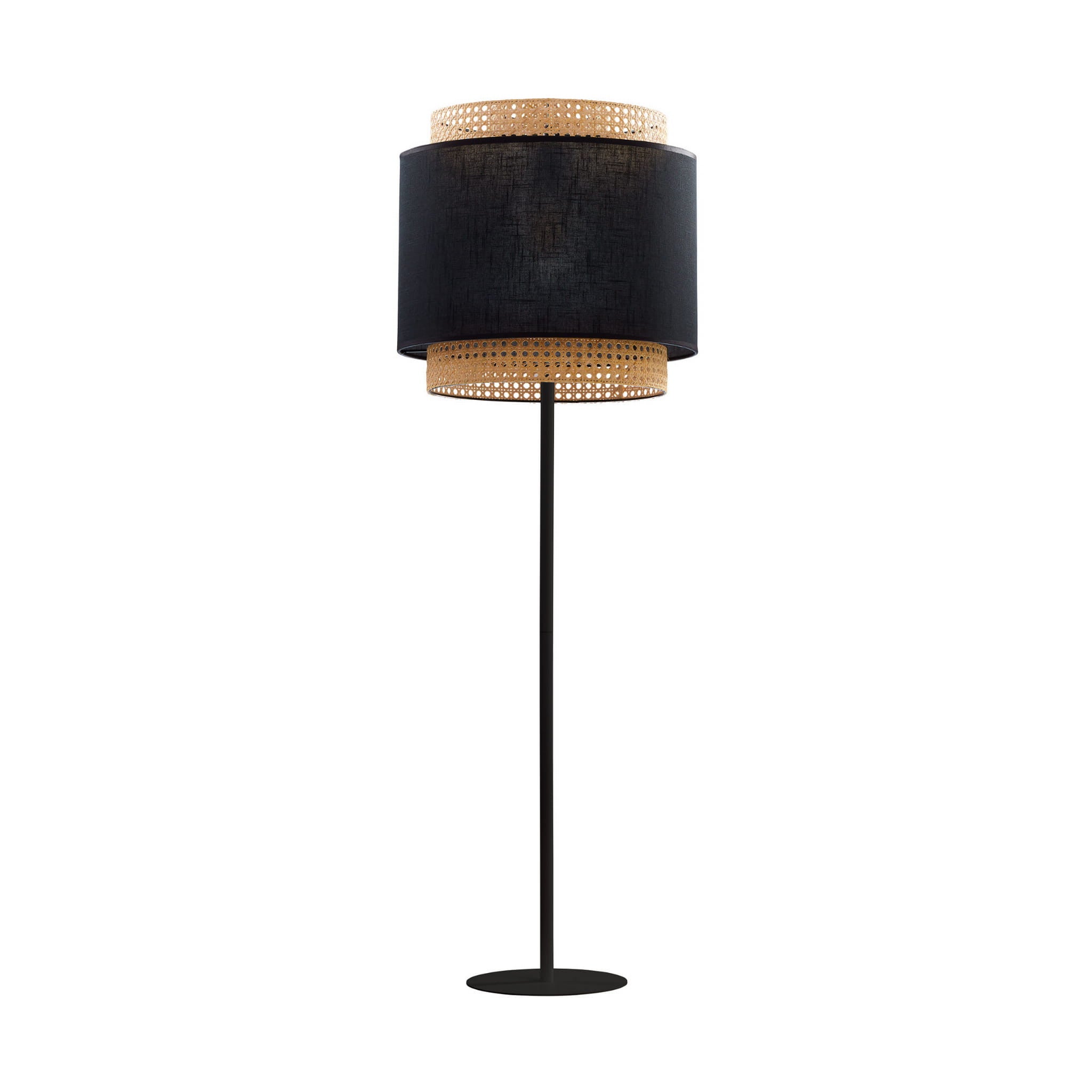 Lampa podłogowa stojąca Boho czarno-brązowa 1xE27x15W wym: 153 x 38 x 38 cm metal TK Lighting