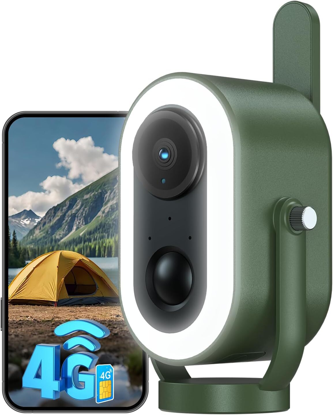 Xega Kamera do monitoringu solarna zewnętrzna WiFi, HD 2K 3MP, PTZ, kolorowe widzenie nocne, detekcja ruchu PIR, dźwięk dwukierunkowy