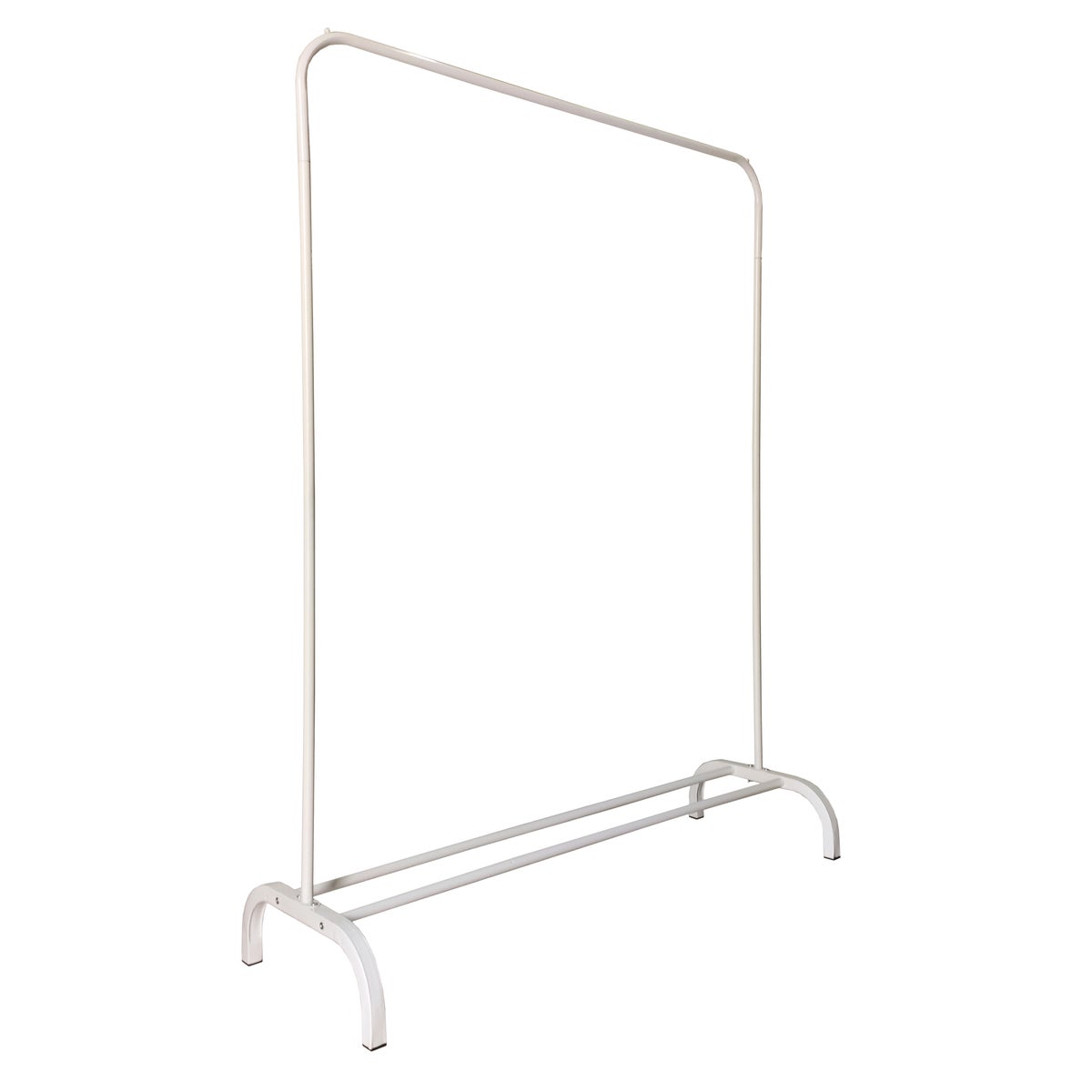 Porte-Manteau à Vêtements sur pied Metal 150x110x40 Blanc Nyana Home - 4