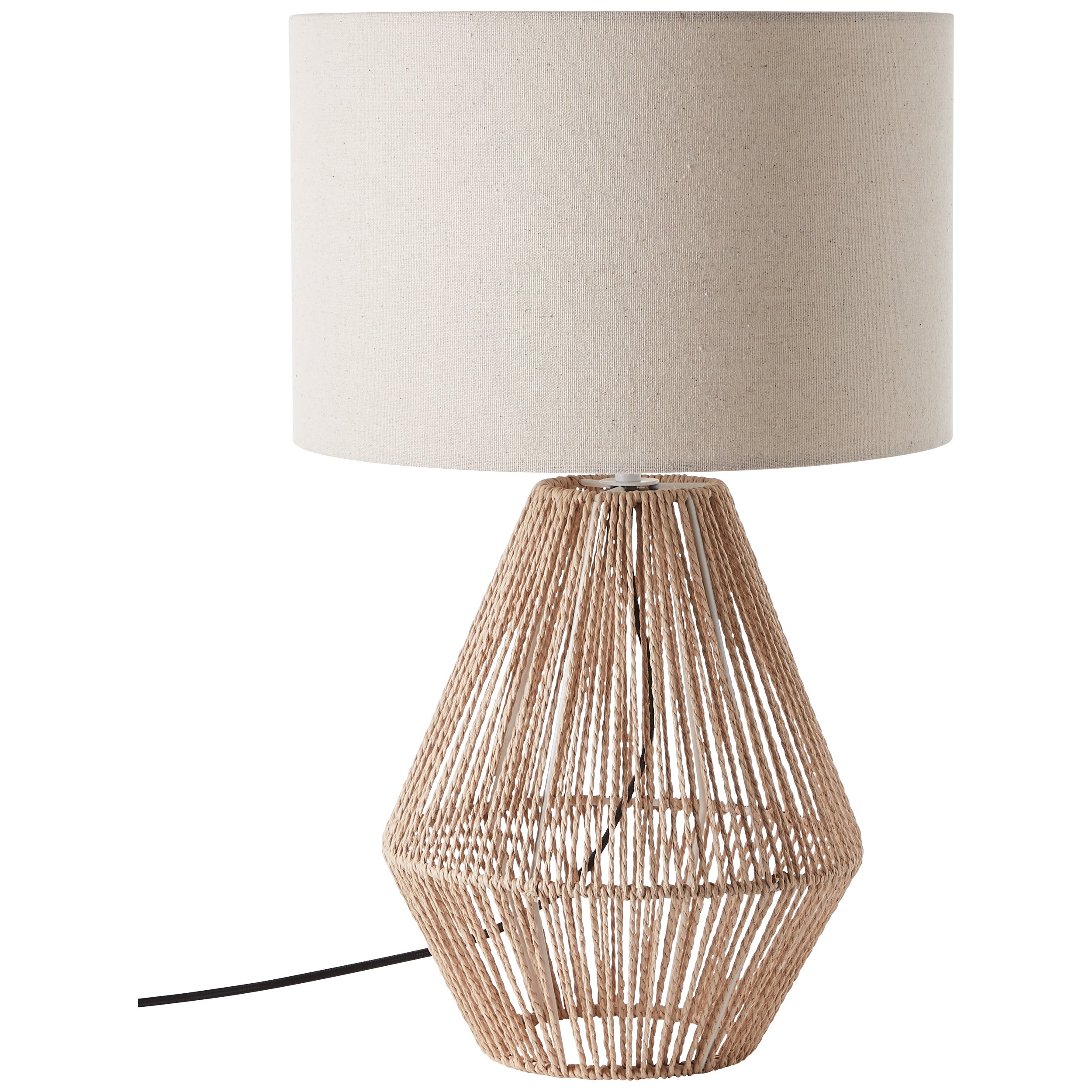 Brilliant lampa stołowa Woodball 1 lampa czarny mat/bambus aluminium/brąz metal 1x A60, E27, 40 W - 2