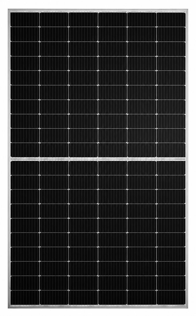Panel solar bifacial Hanersun 500 W N-Type TOPCon doble vidrio marco negro