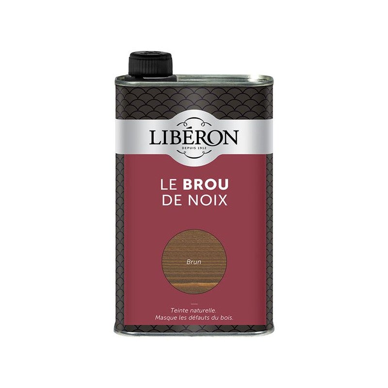 Bejca do drewna LIBERON Brou de Noix ciemnobrązowa naturalna i łatwa w użyciu