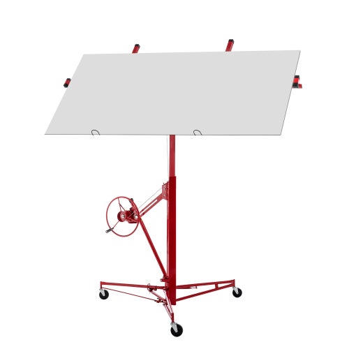 Élévateur à plaques de plâtre pour plaques de plâtre et plafonds : charge max. 68 kg, hauteur de travail 140-350 cm - 7