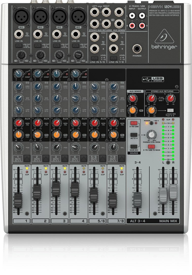 Behringer Xenyx 1204Usb Mezclador De Audio 12 Canales Gris , Leroy Merlin