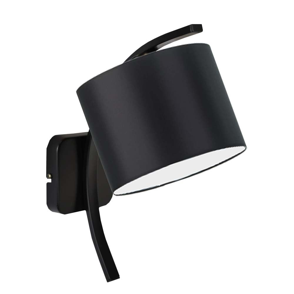 Kinkiet lampa ścienna lampa na ścianę z abażurem walec MOON