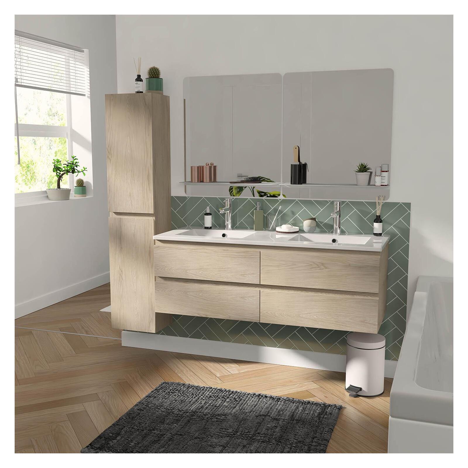 Meuble sous vasque suspendu SORRENTO 4 tiroirs 120cm - 4