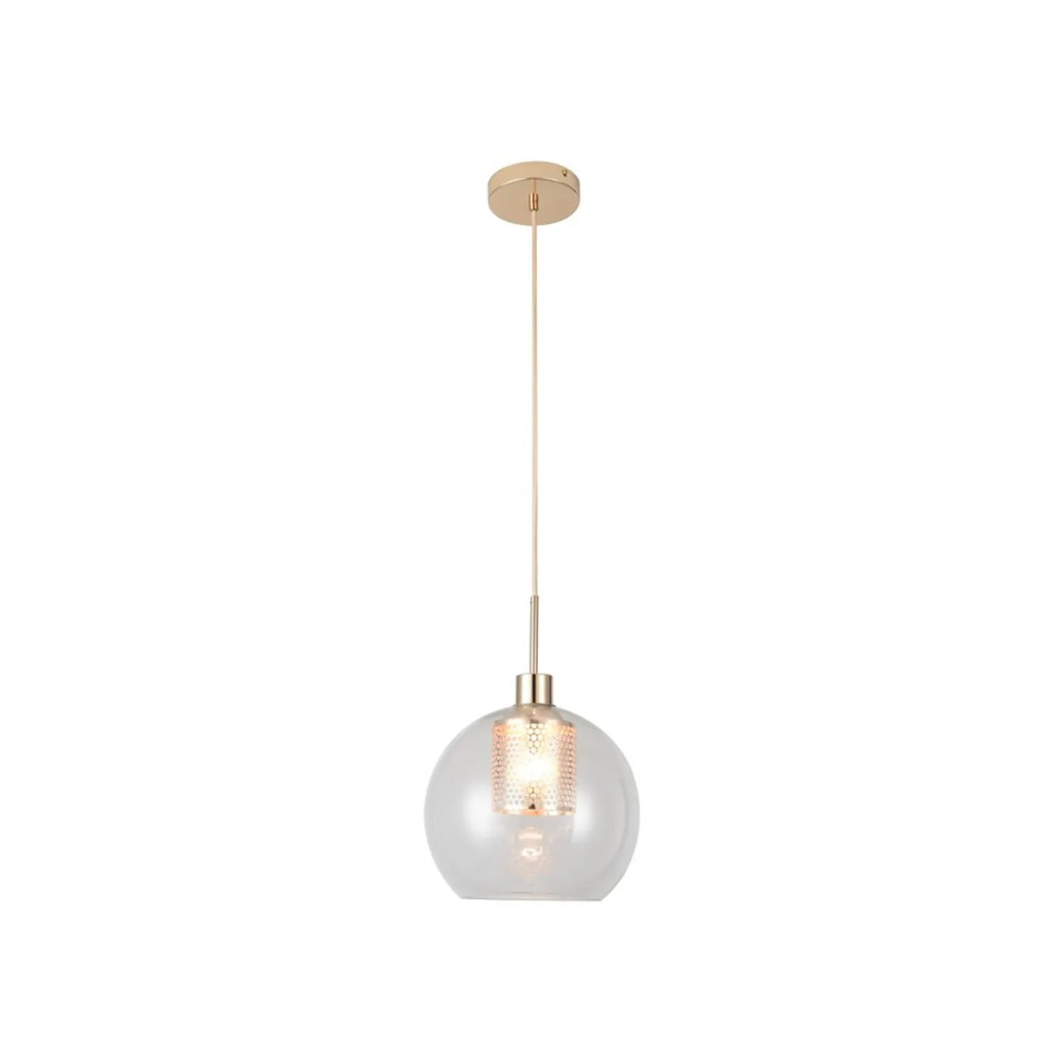 Lampa wisząca Philana złoto-przezroczysta 1xE27x60W metal wym:120x25x25cm IP20 Rabalux