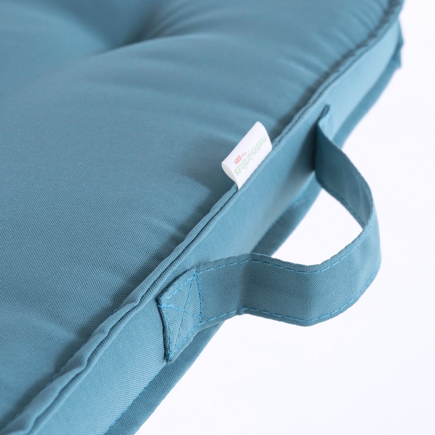 Pack de 6 cojines para sillas de jardín color turquesa 42x42x5 cm - 6