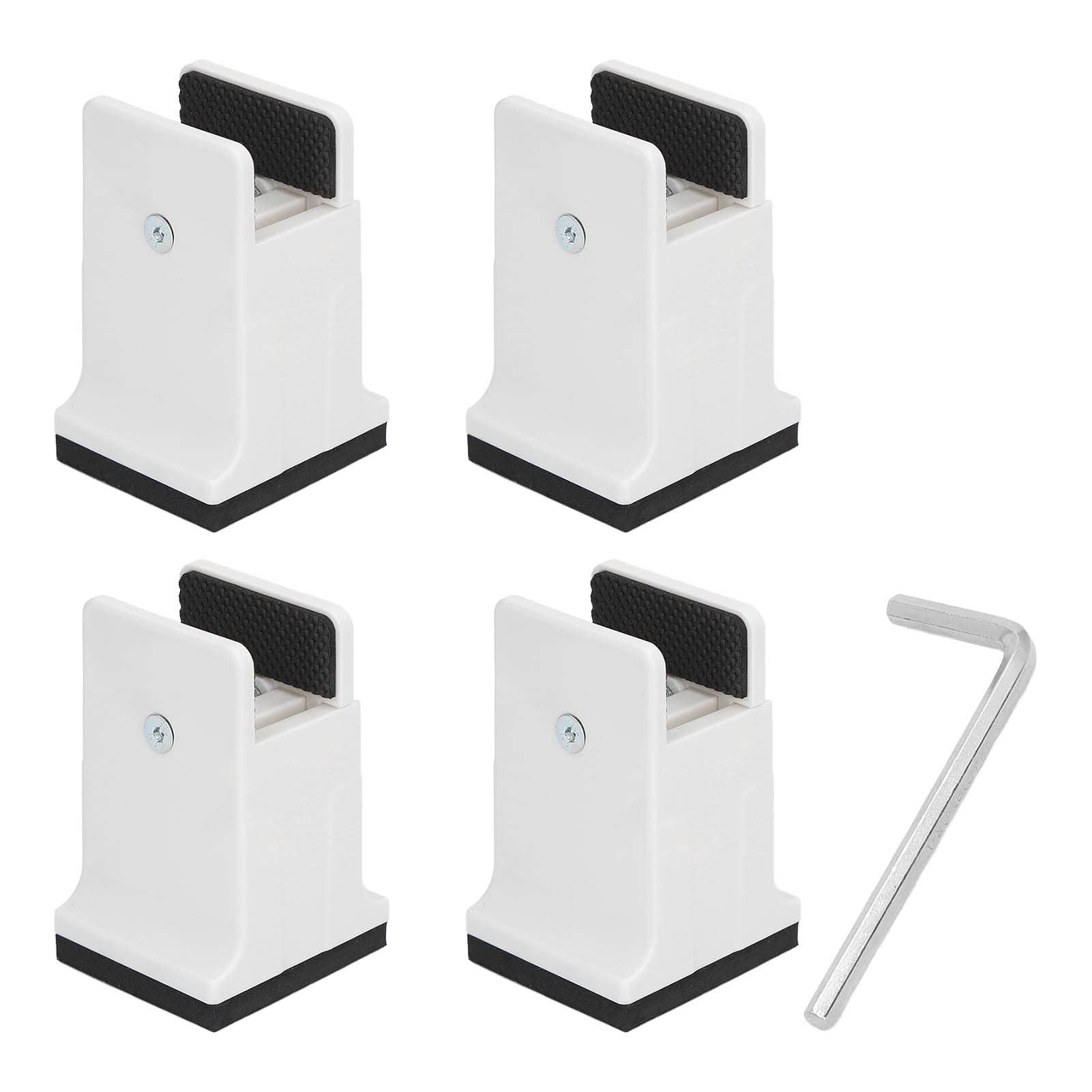 Rialzi Per Mobili Da 2,5 A 25,4 Cm, Regolabili, Resistenti, Supporto Fino A 2700 Kg, Set Da 4, Per Letto, Tavolo, Divano (Nero) - 3