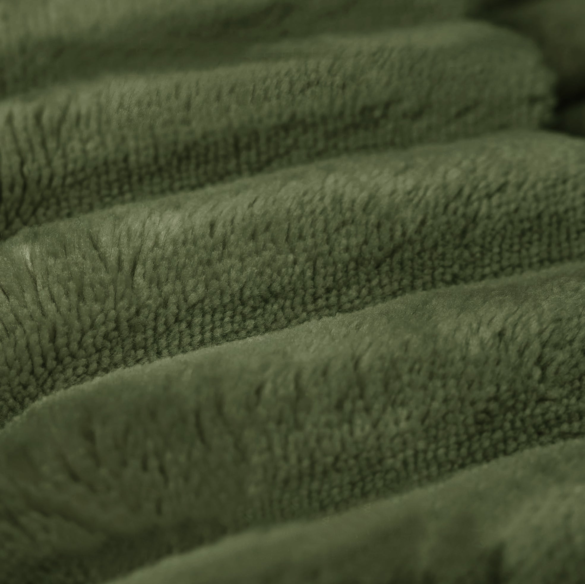 Canapé d'angle 4 places en tissu velours côtelé vert, mousse, 241 × 151 × 58 cm - 5