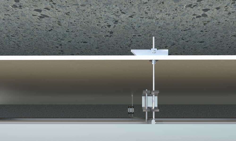 Boite de 50 - Cheville à bascule pour fixation en plafond dans matériaux creux - Segment de tige filetée - Zingué M8 Ø20 - 3