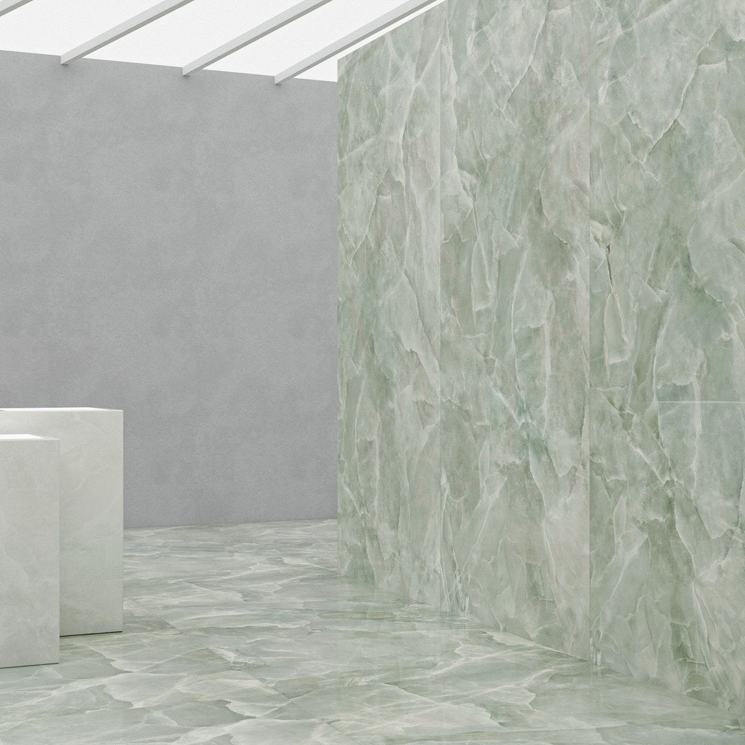 Nuage Jade - Marbre Onyx Brillant - Carrelages 60x120 cm 9 mm - EOX 1004 60x120 GLOSSY 9 mm - 3