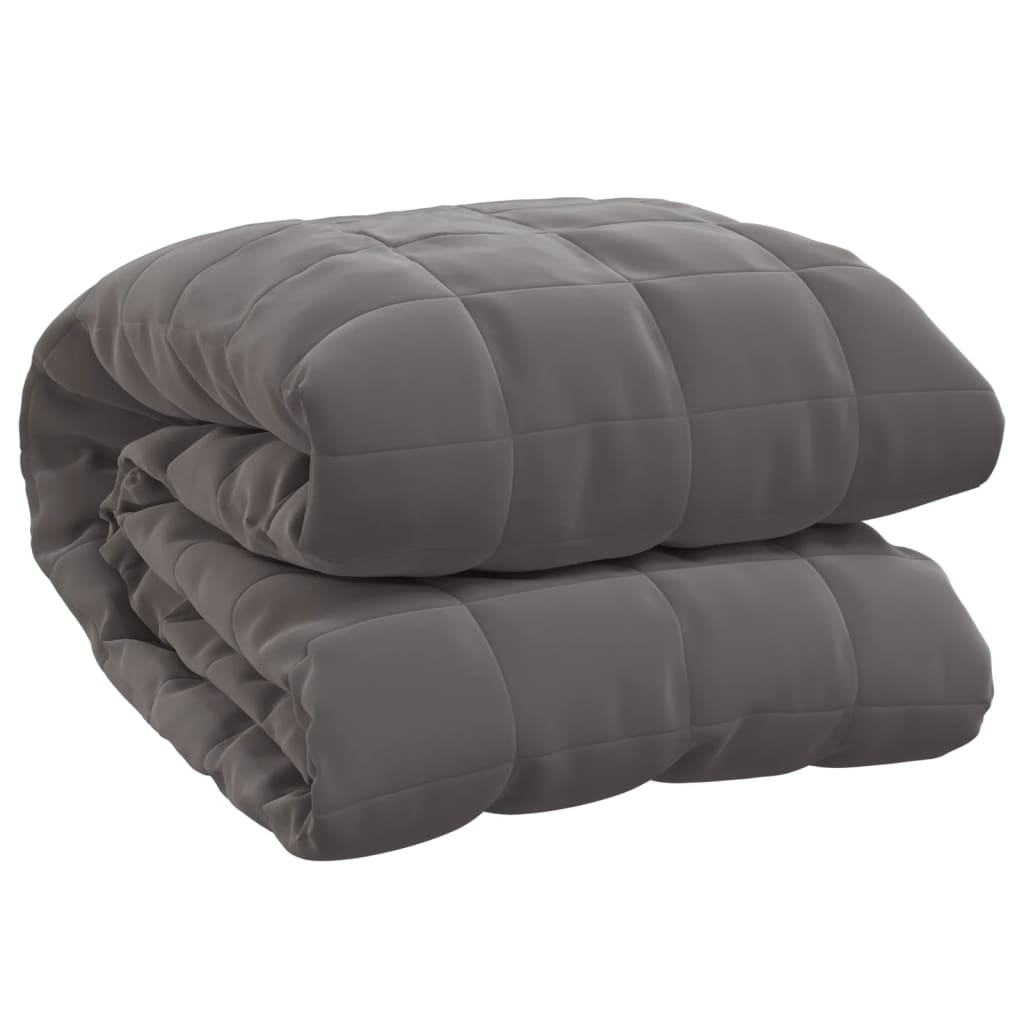 Couverture lestée Gris 200x225 cm 9 kg Tissu - 2