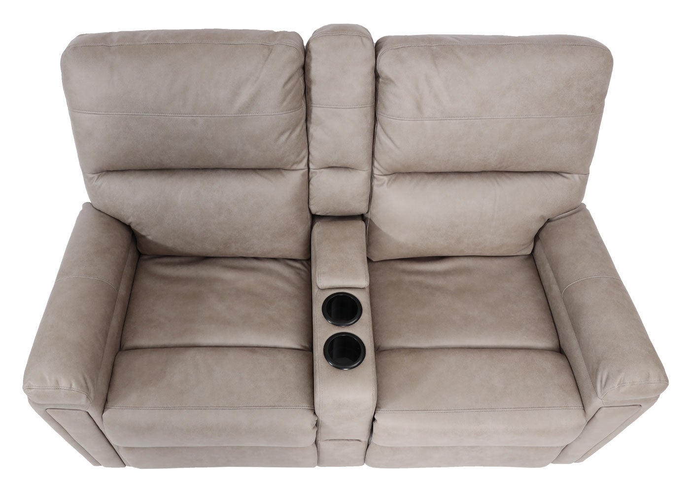 Poltrona da cinema 2 posti HWC-K17 regolabile tessuto grigio chiaro - 4