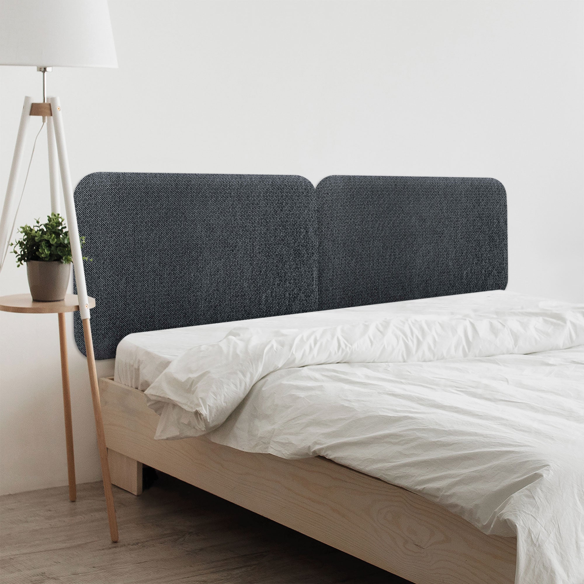 Dessus de lit coton mélangé 180x250 cm YVOIRE nid d'abeille Gris